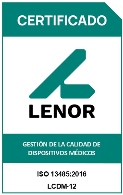 Certificación LENOR ISO 13485:2016 Dispositivos Médicos